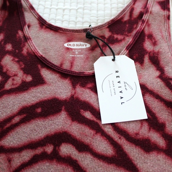 Handmade tie dye ribbed knit tank top by Hue Revival - Picture 5 of 11